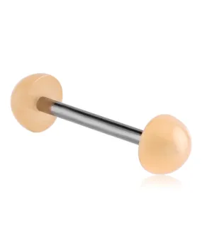 14 Gauge | Flesh Color Surgical Steel Tongue Barbell