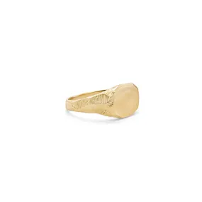 18K Petite Signet Ring