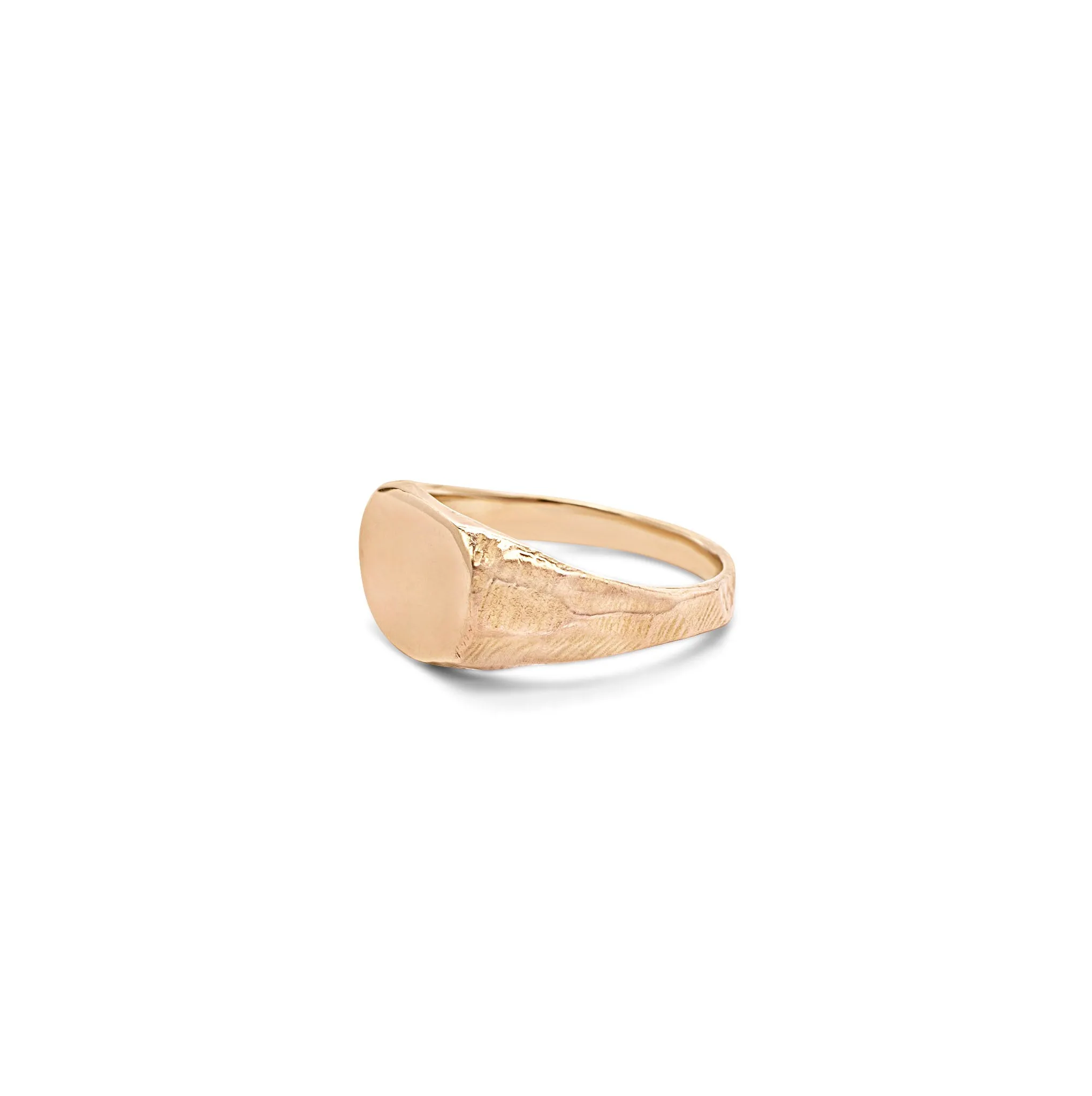 18K Petite Signet Ring