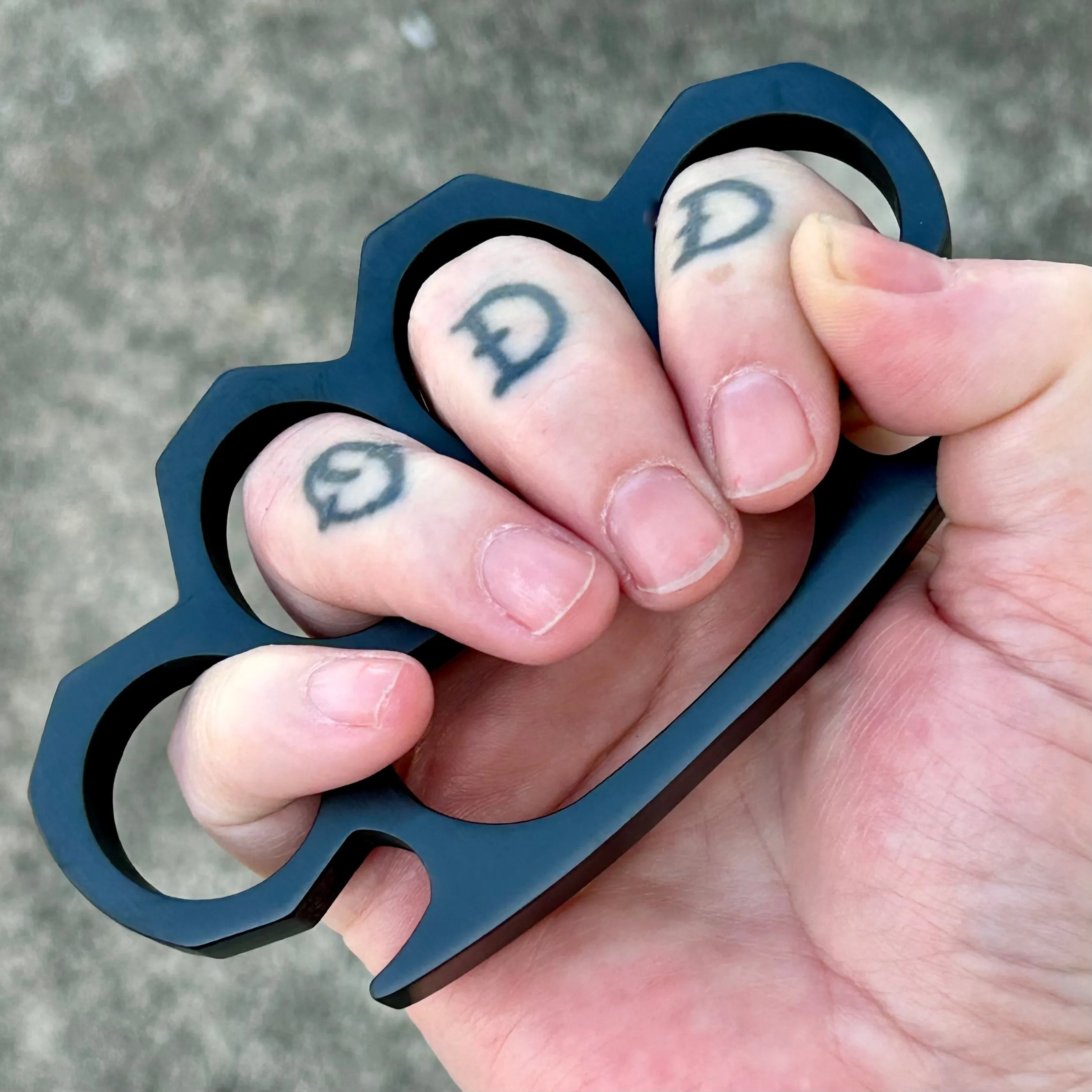 4 Finger Ring - Matte Black - PK02