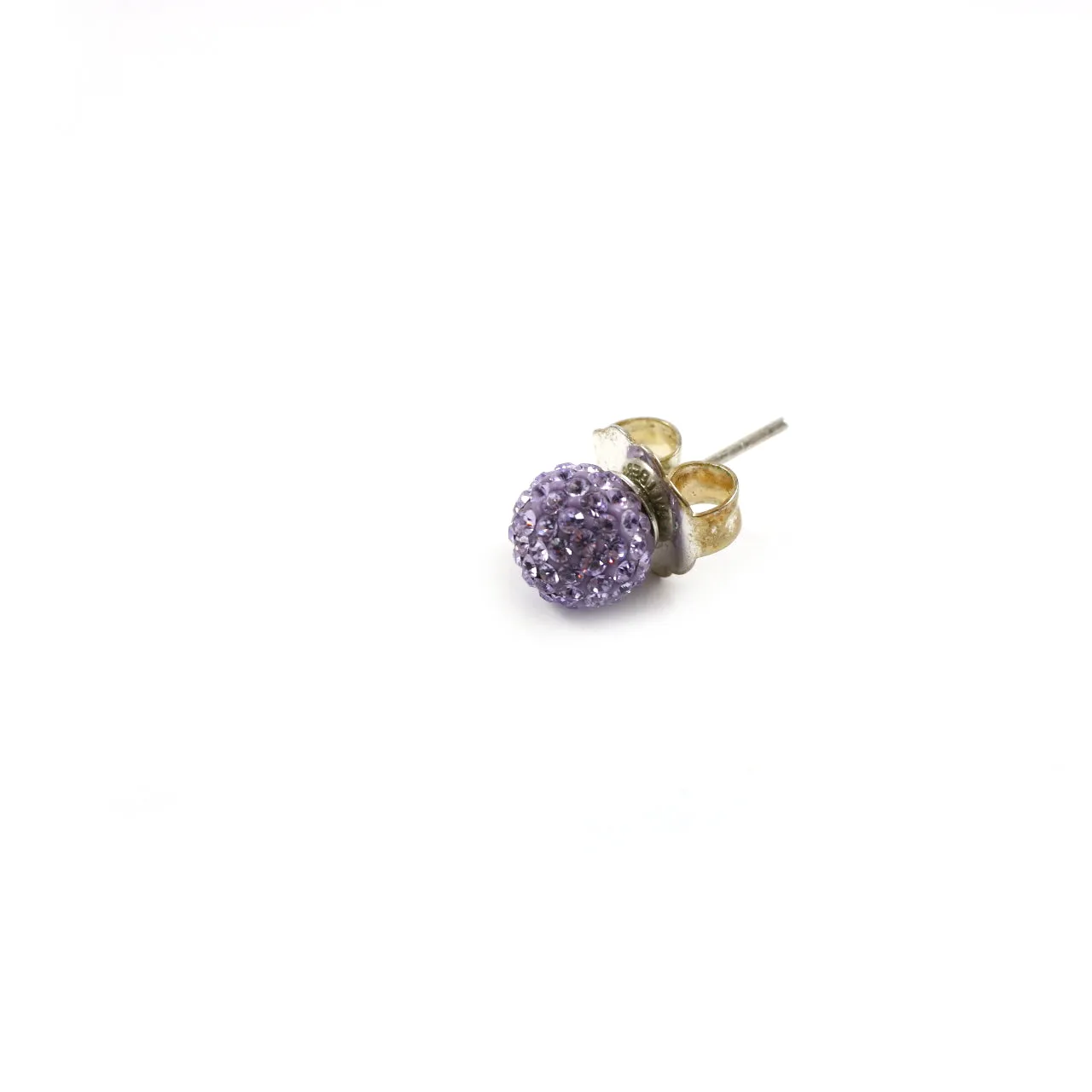 8mm Amethyst Stud Earrings