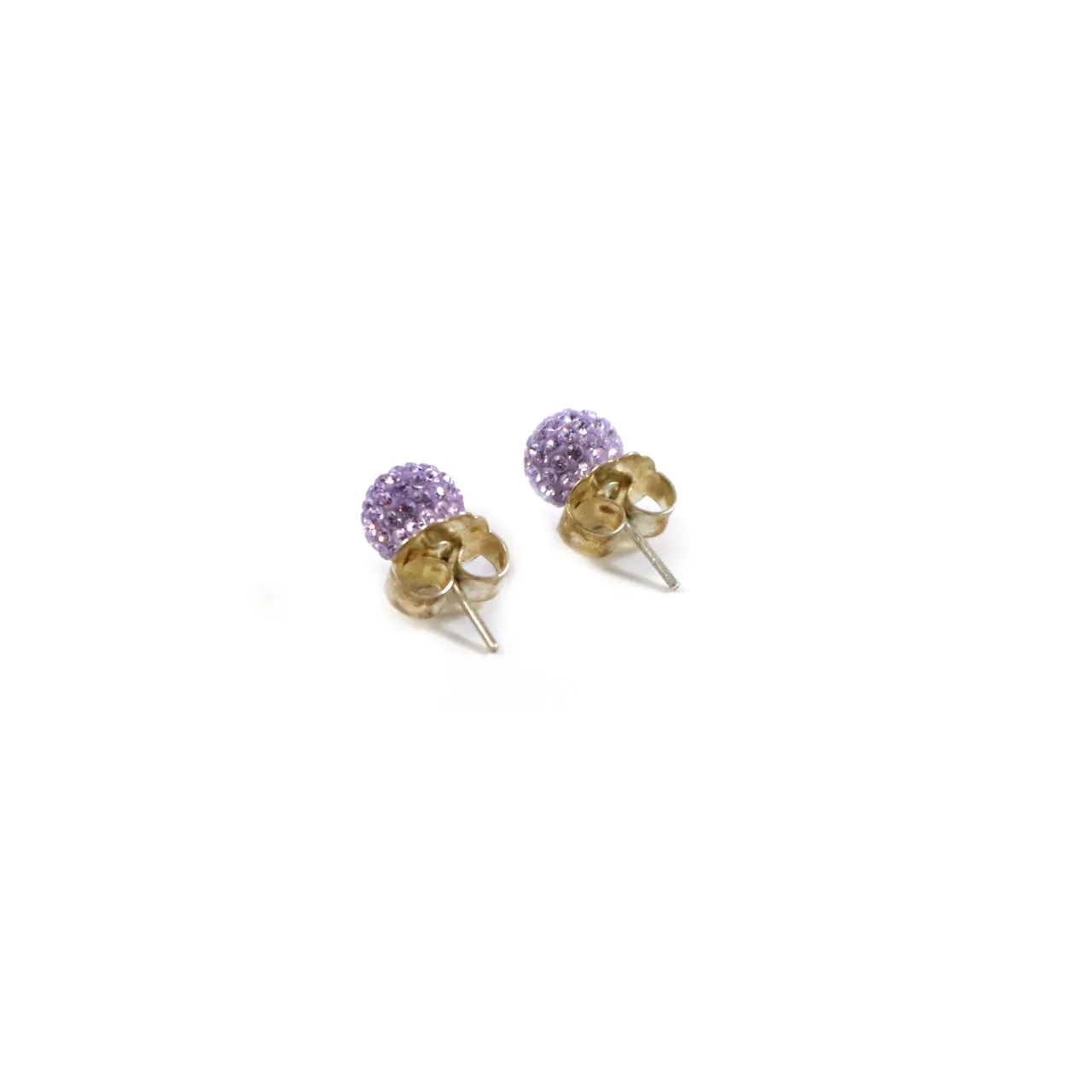 8mm Amethyst Stud Earrings