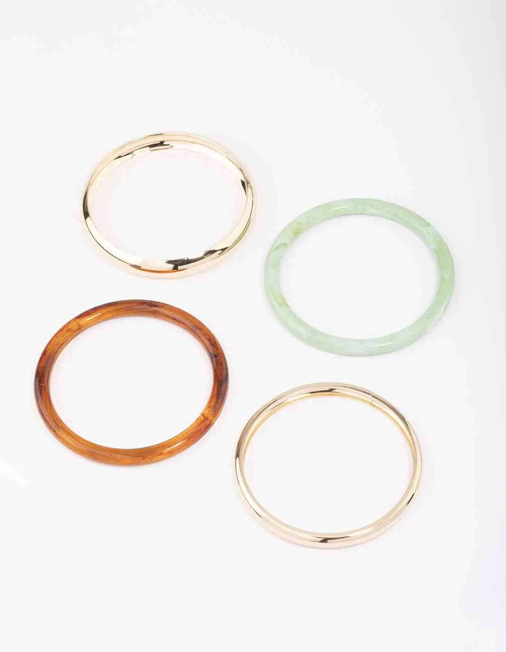 Acrylic Mixed Bangle 4-Pack