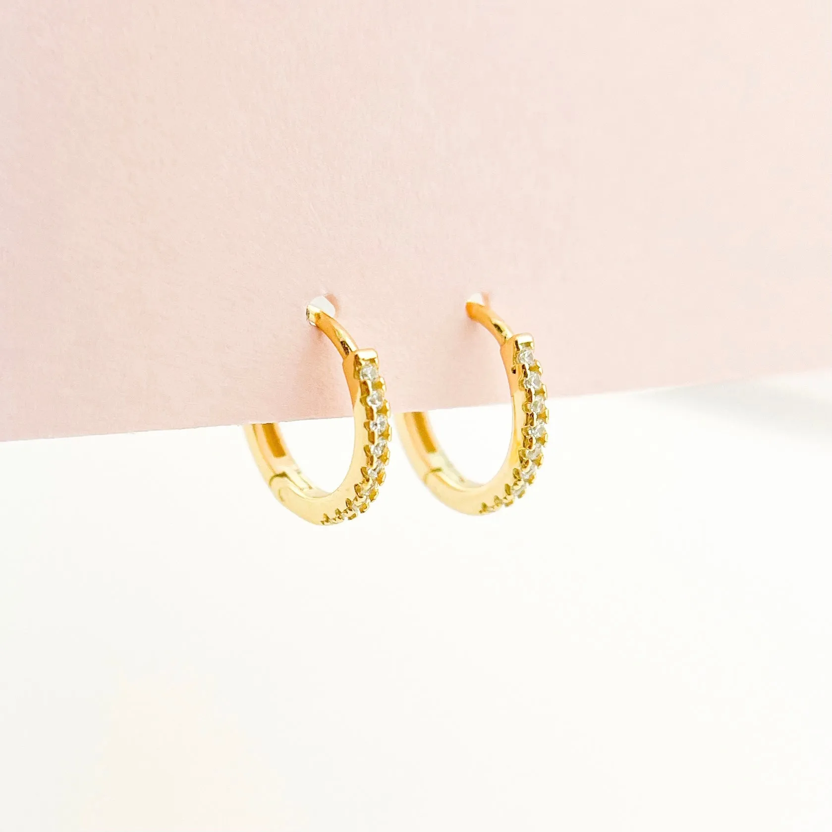 Adeline Hoops in Gold