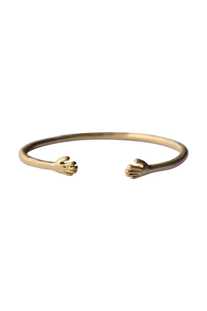 Adjustable Gold Hugs Bangle