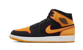 Air Jordan 1 Mid Fat Tongue Black Orange