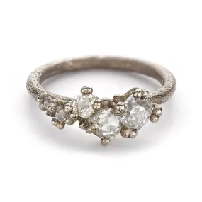 Antique Diamond Tapering Cluster Ring