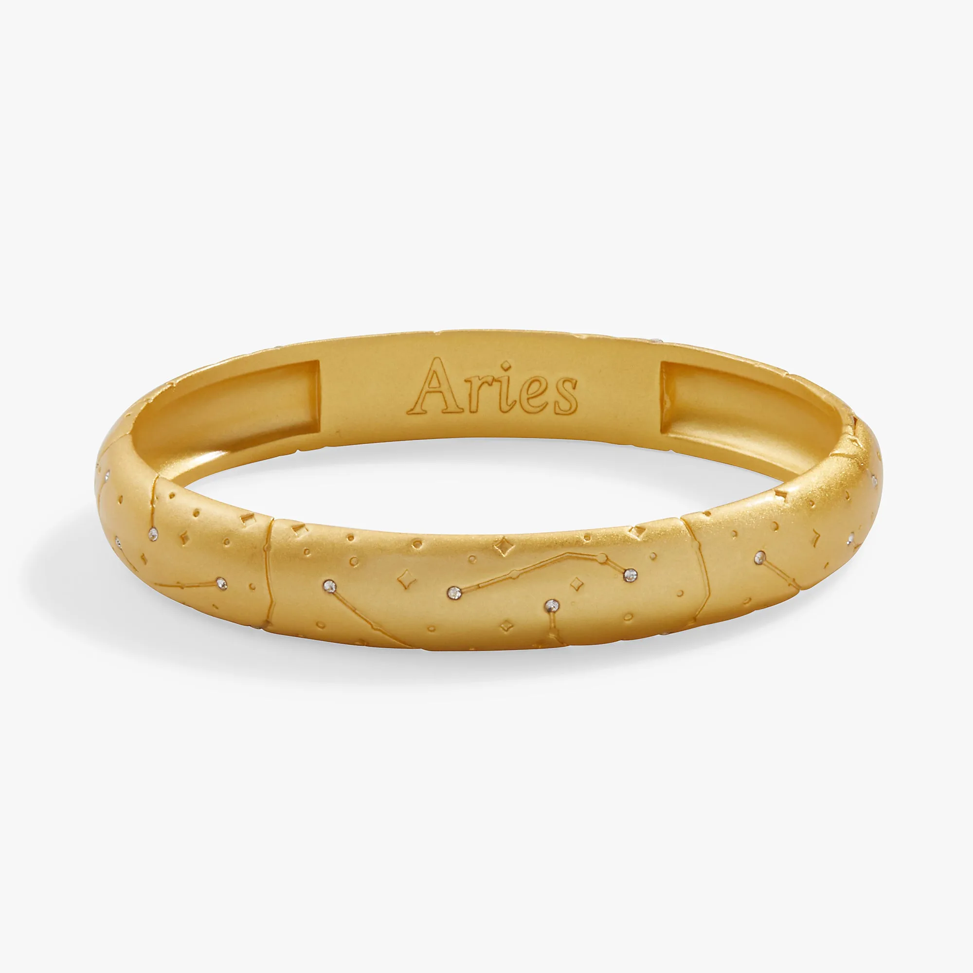 Aries Zodiac Hinge Bangle