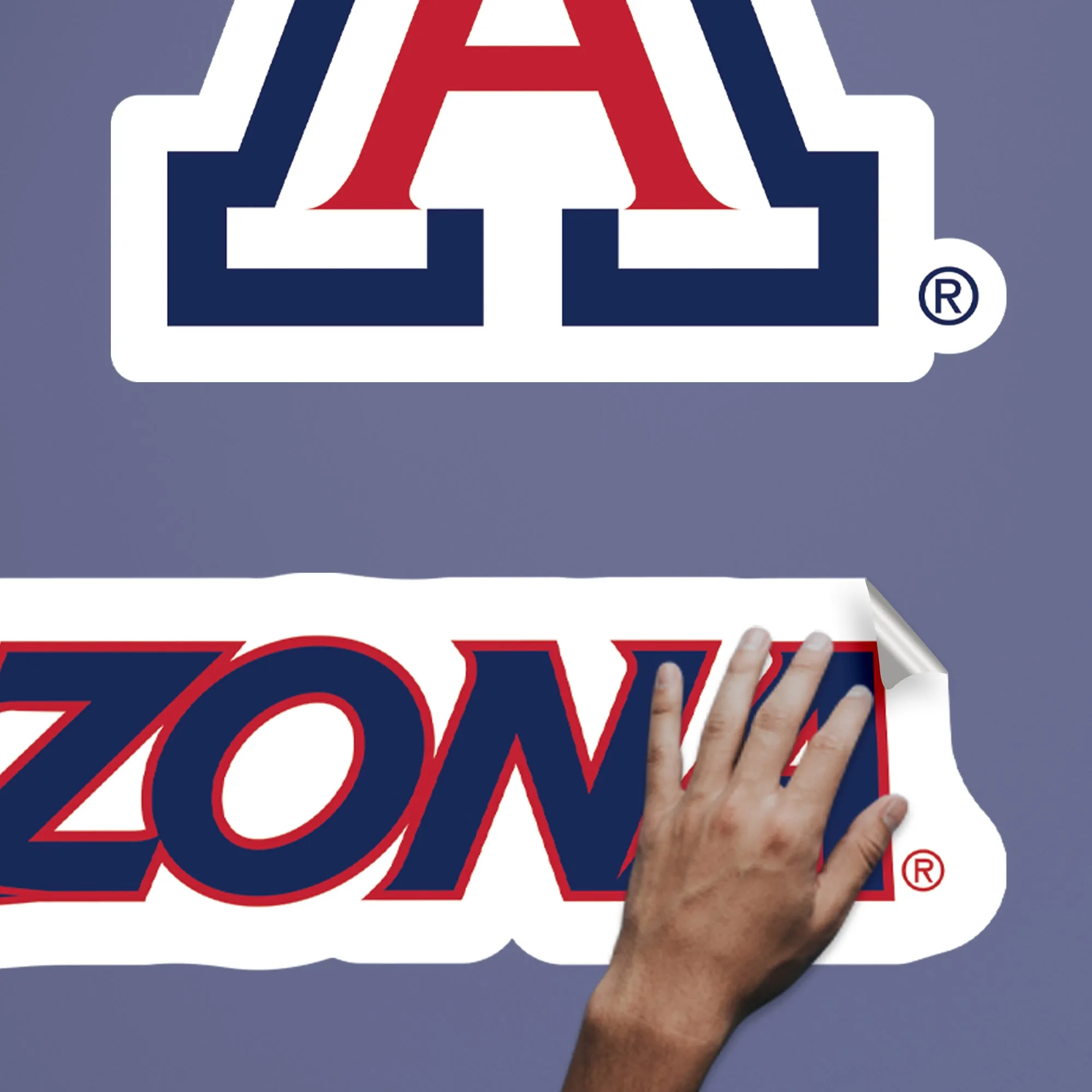 Arizona Wildcats:    Foam Finger        - Officially Licensed NCAA Removable     Adhesive Decal