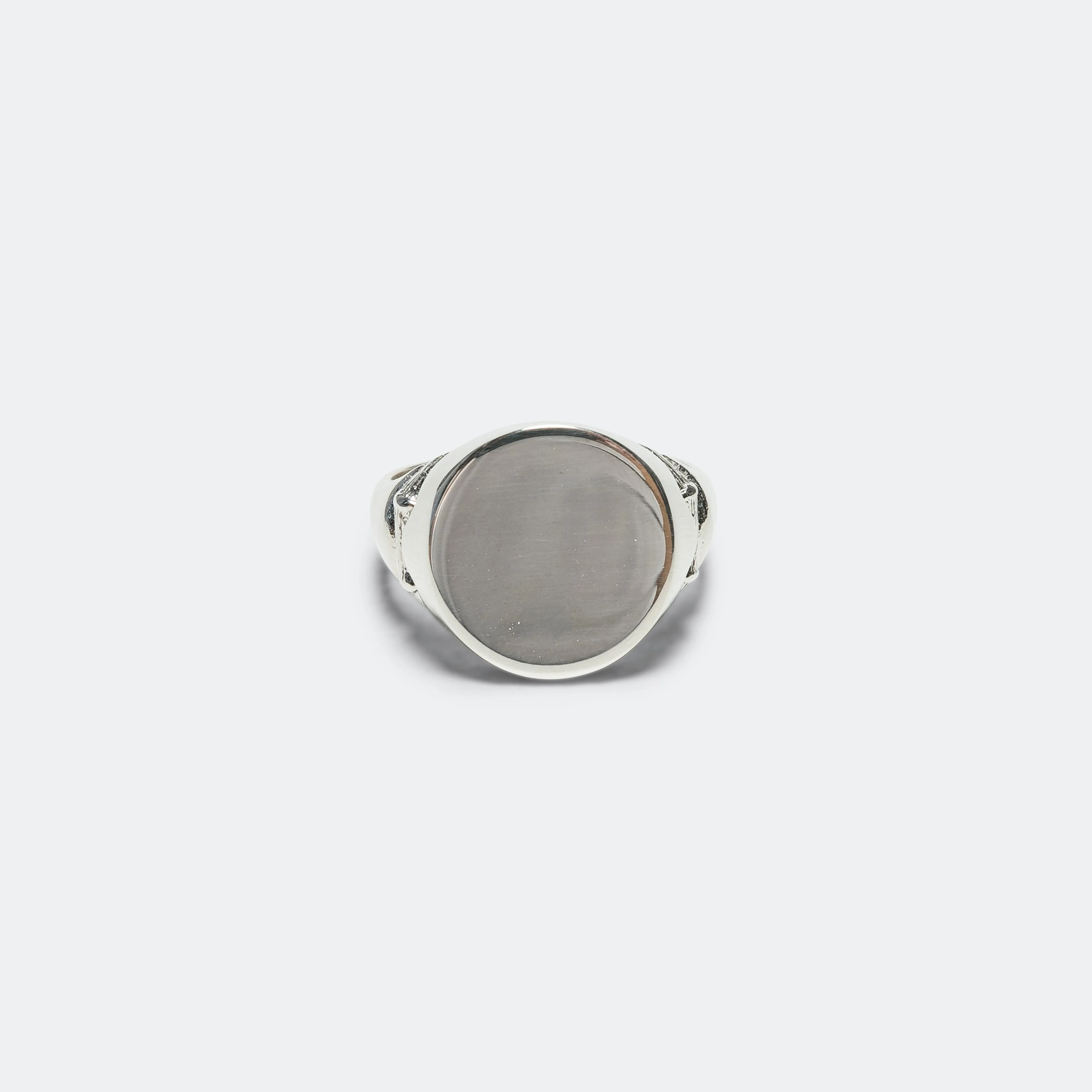 Bamboo Signet Ring - 925 Silver