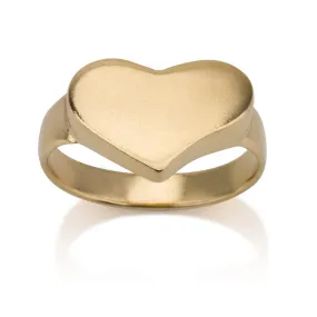 Big Heart Signet Ring