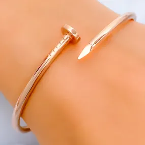 Blush 21k Nail Bangle Bracelet