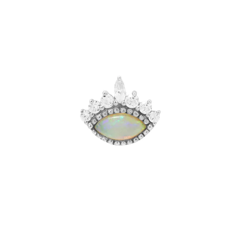 BUDDHA JEWELRY ENCHANT - OPAL   CZ - THREADLESS END