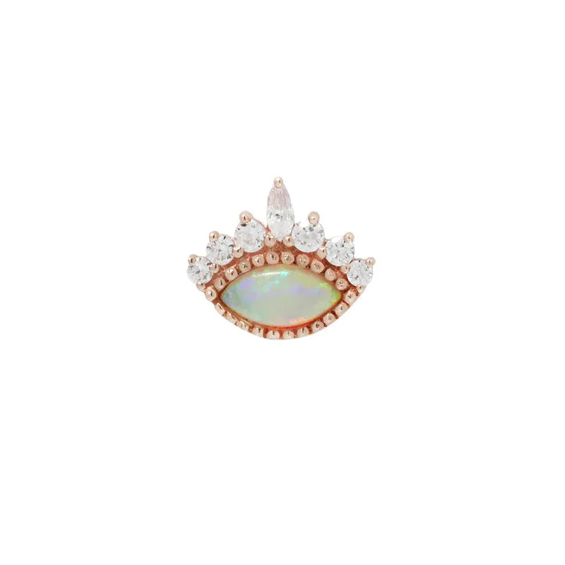 BUDDHA JEWELRY ENCHANT - OPAL   CZ - THREADLESS END