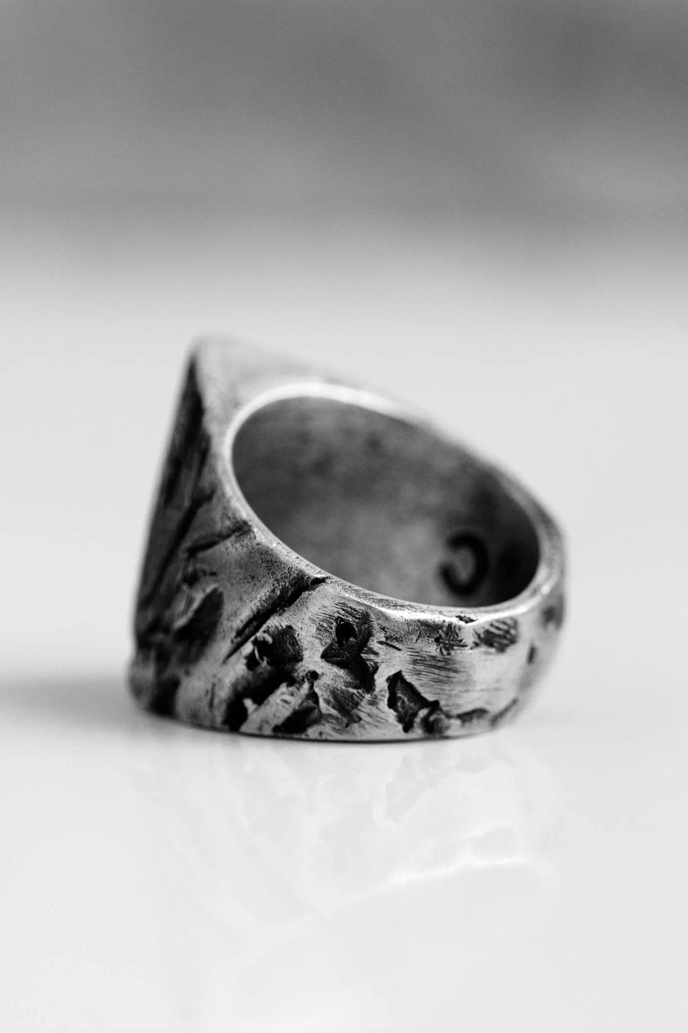 Cannibal Triangle Signet Ring