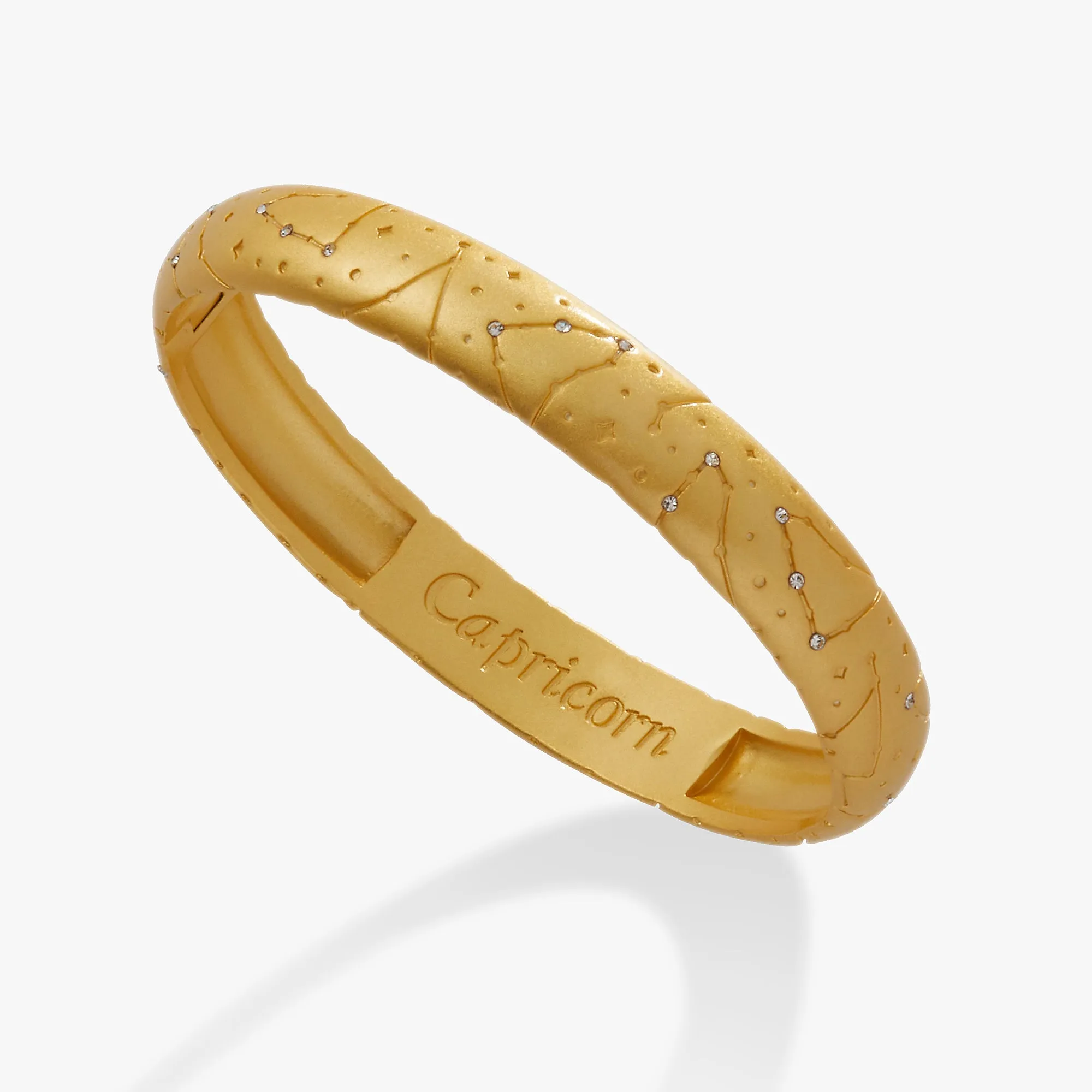 Capricorn Zodiac Hinge Bangle