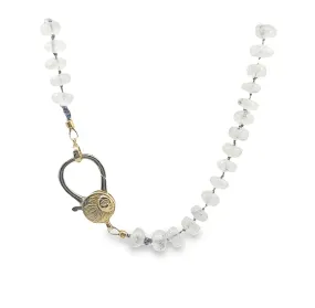 Celestial Moonstone Necklace by Leela Grace Jewelry