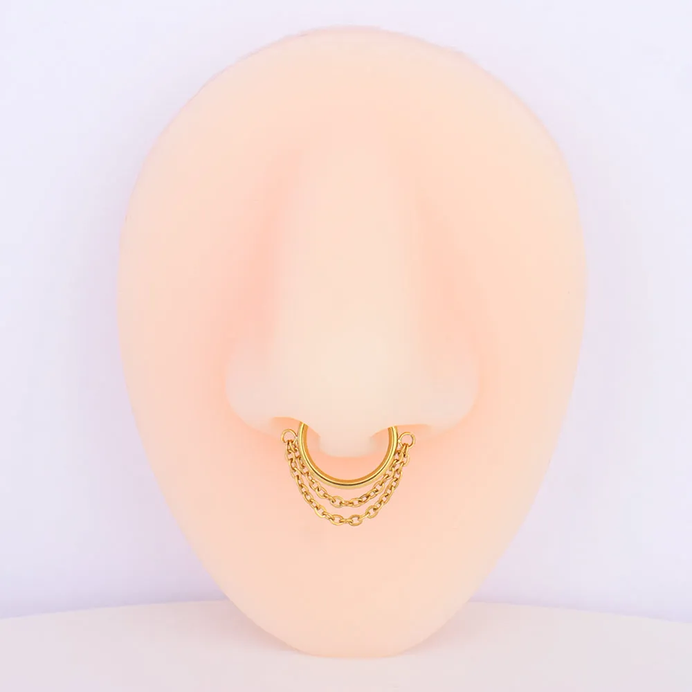 Chain Hoop Nose Ring