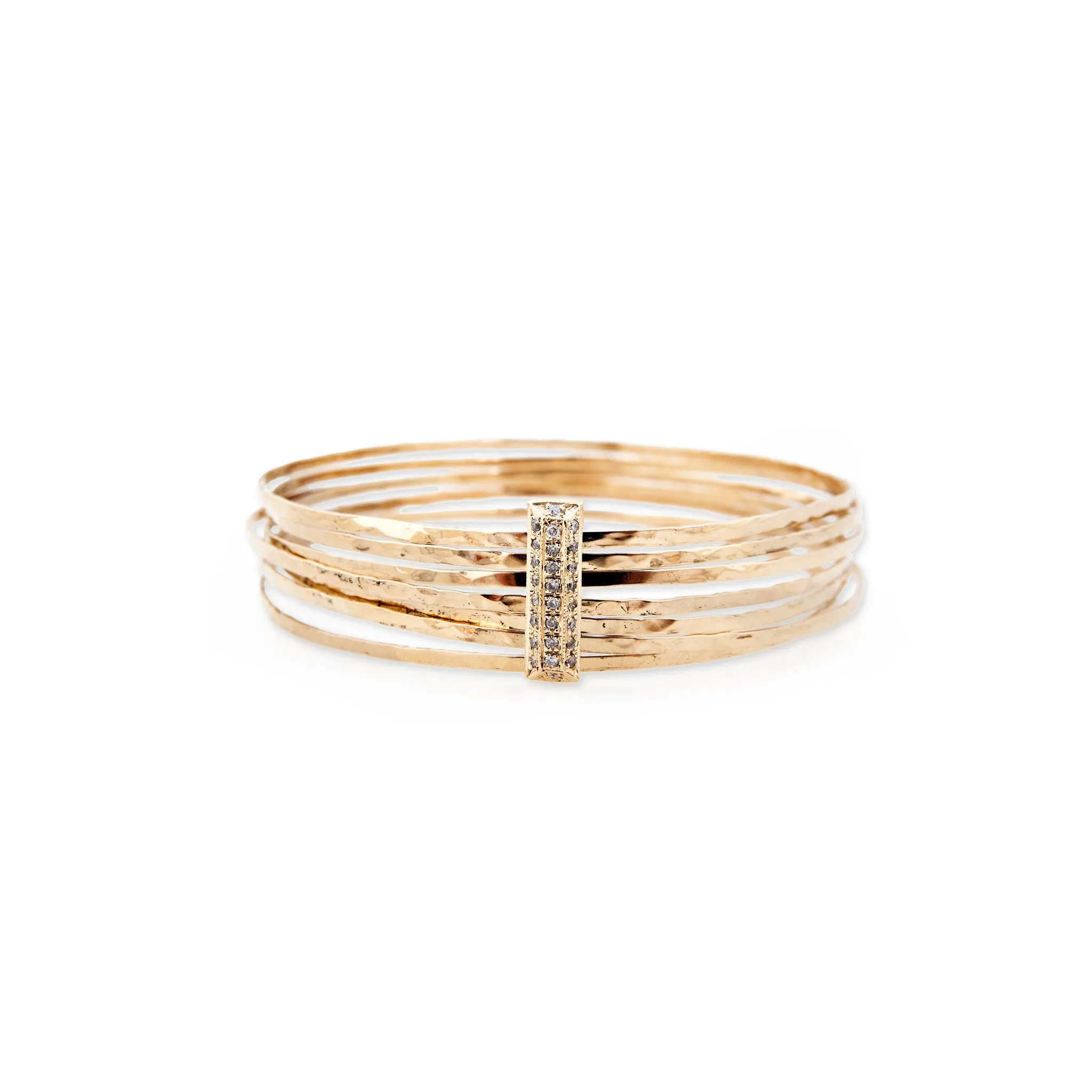 DIAMOND BRICK MULTI WAIF BANGLE