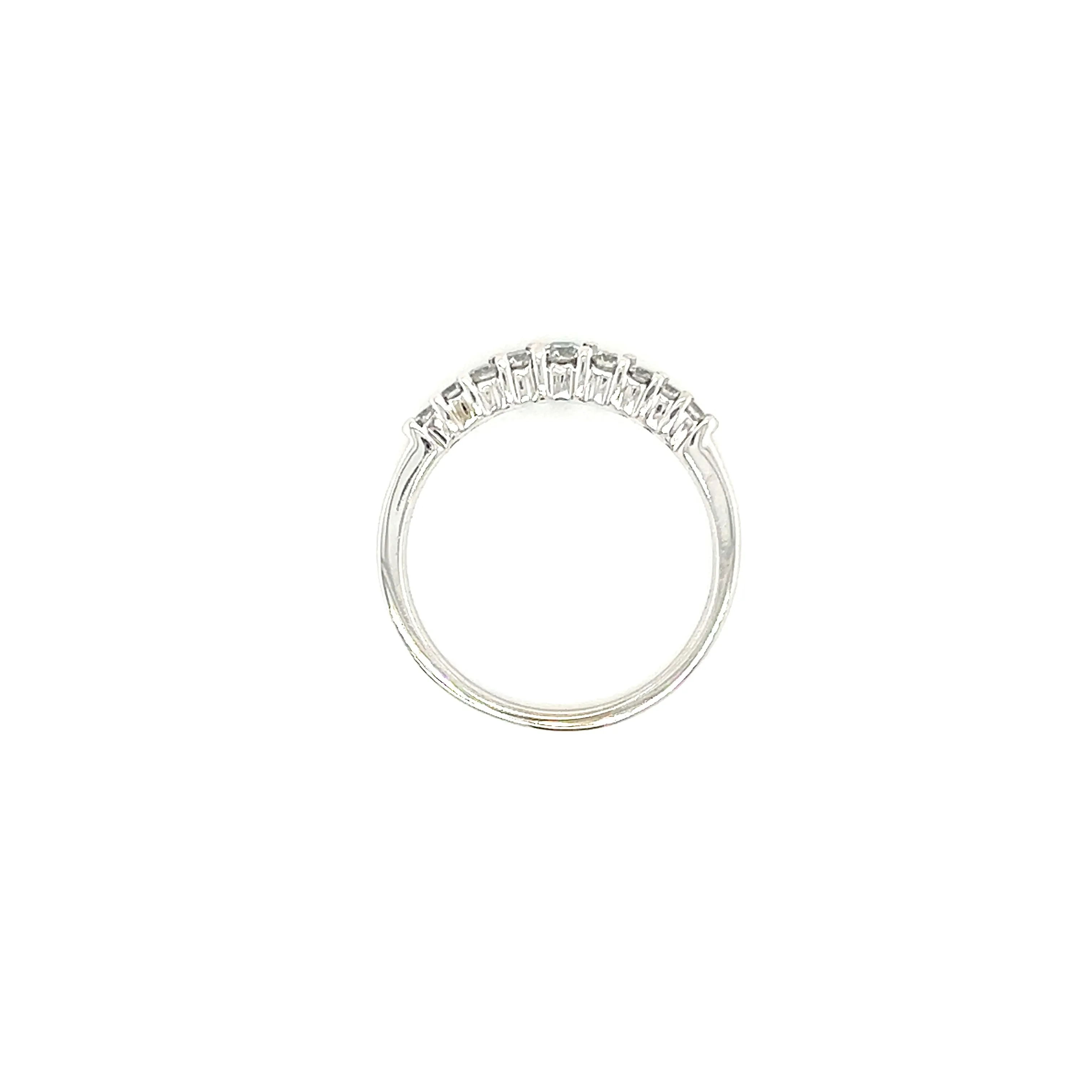 Diamond Contour Ring with 0.33ctw of Diamonds in 14K White Gold