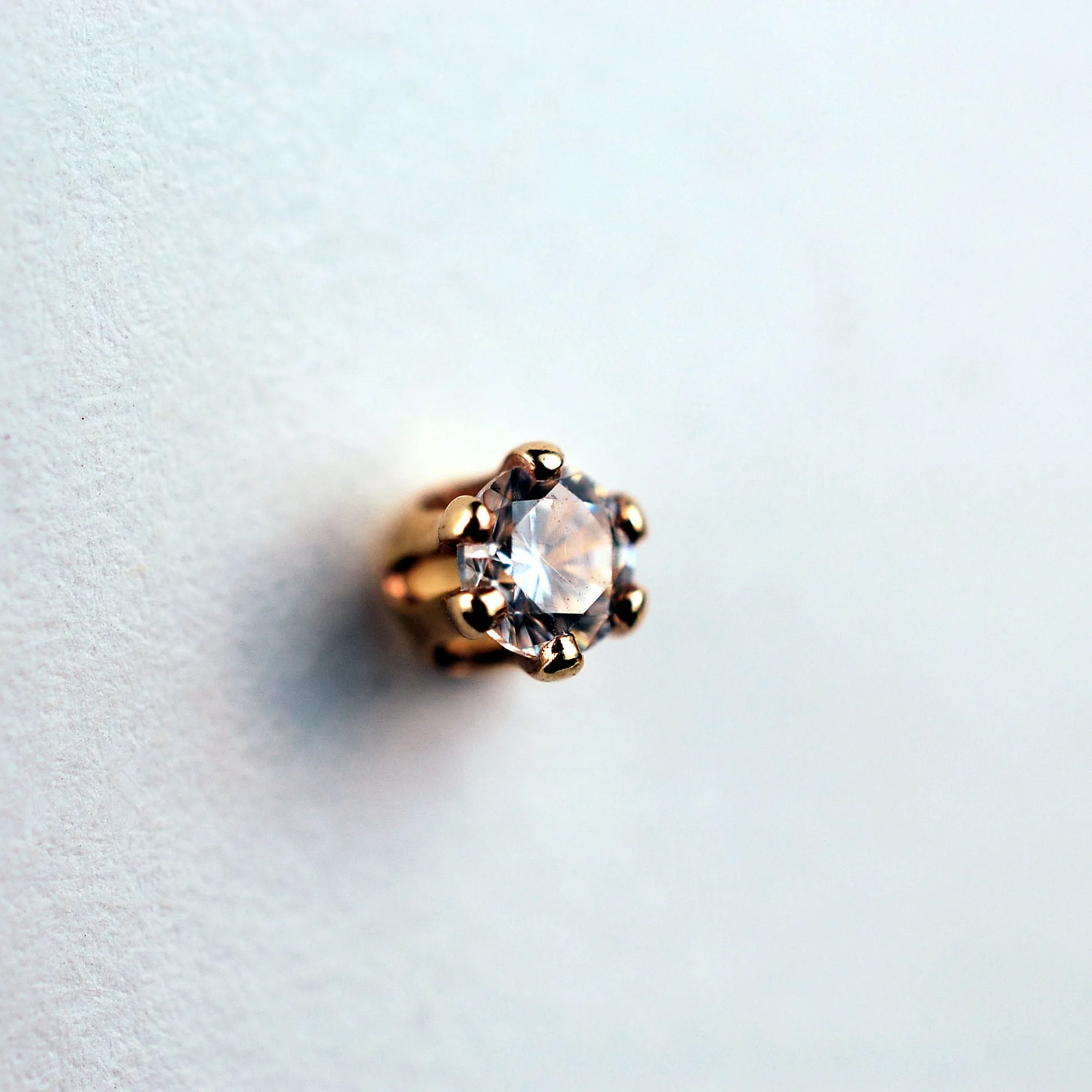 Diamond Style Gold Nose Stud