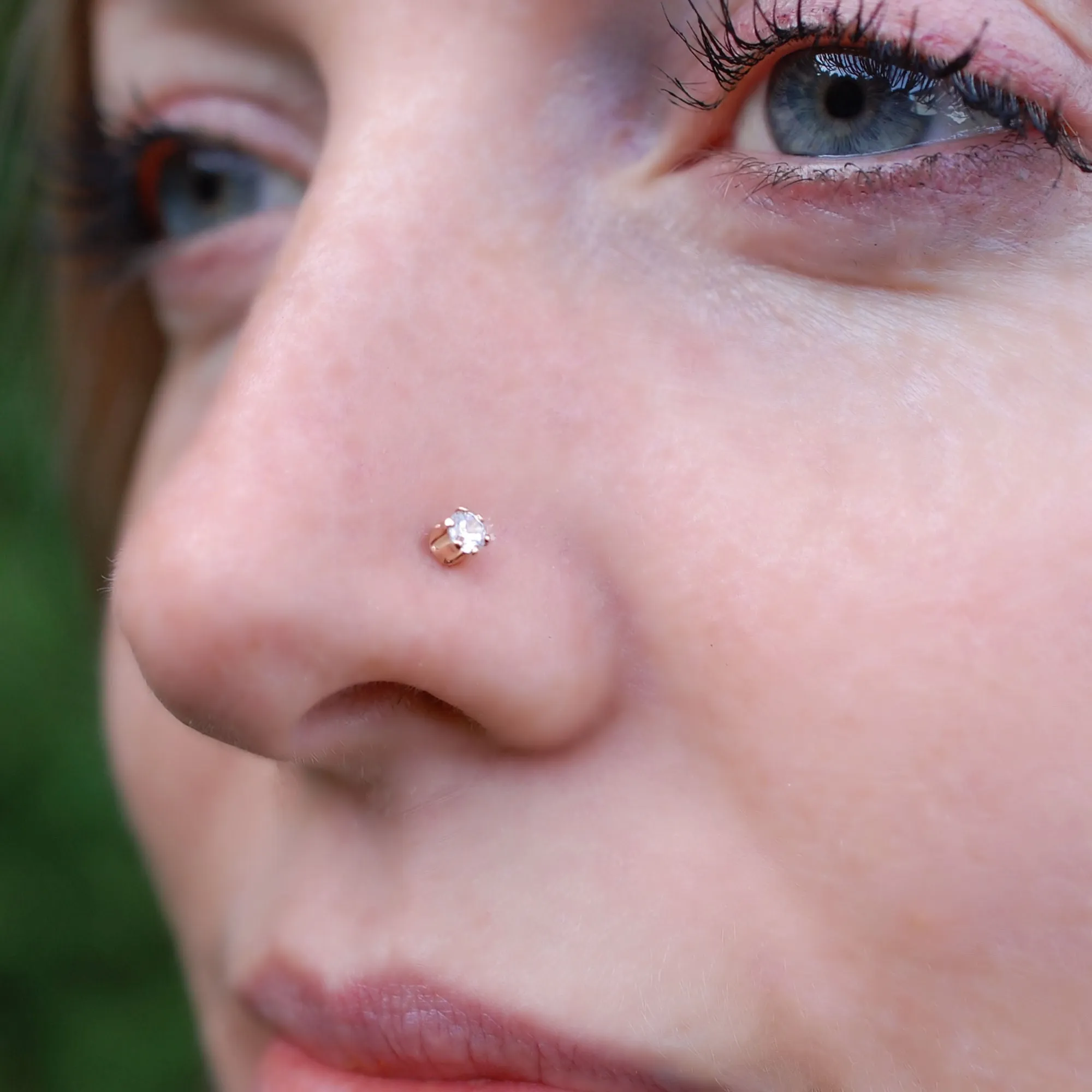 Diamond Style Gold Nose Stud