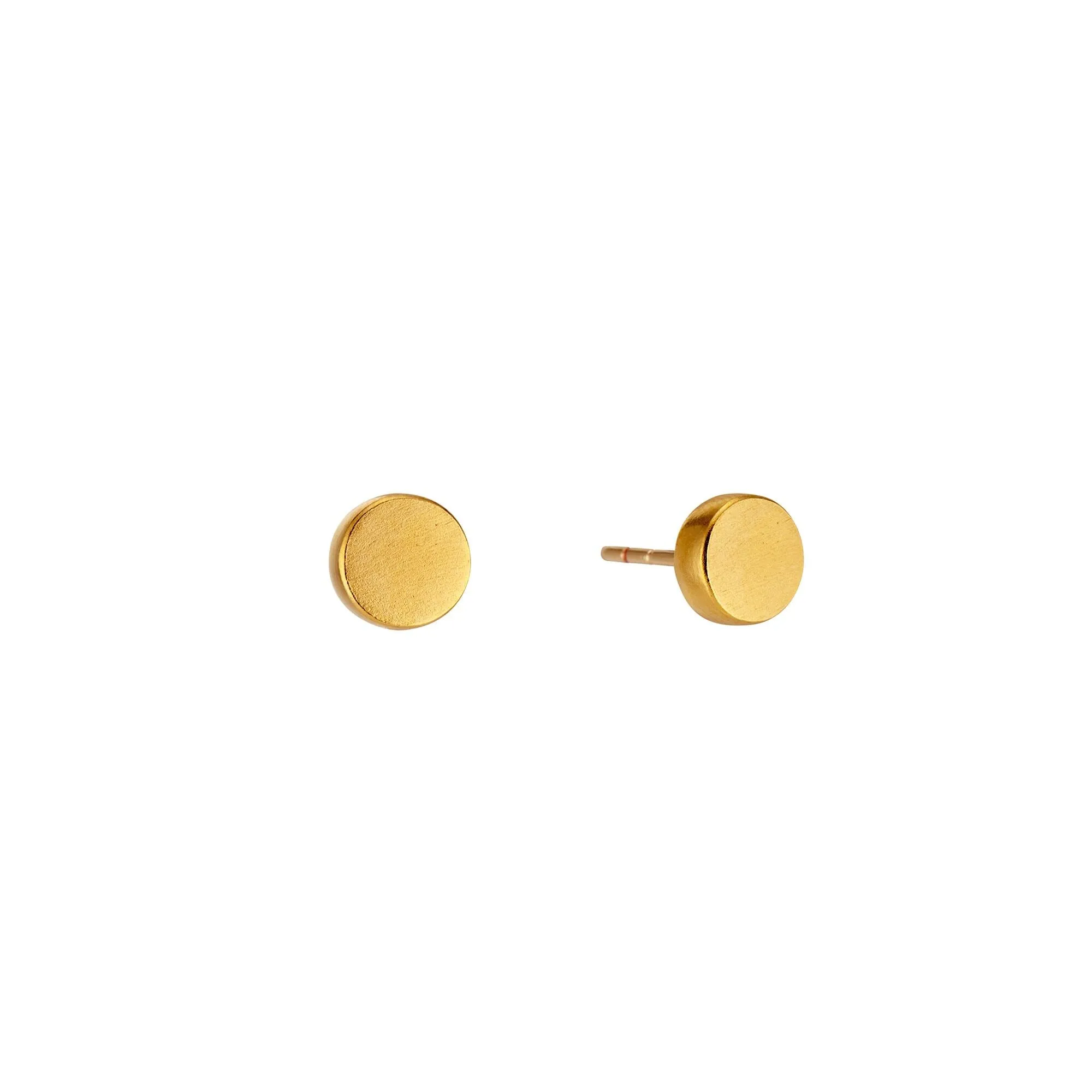 Disc Stud Earrings