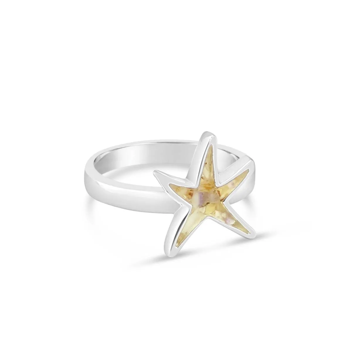 Dune Jewelry Delicate Starfish Shaped Ring