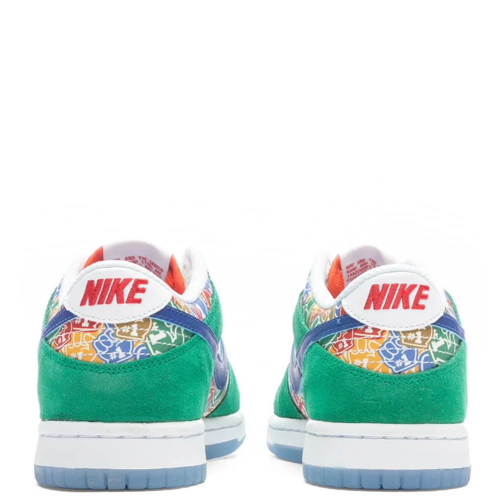 Dunk Low (GS) 'Foam Finger' - Stadium Green/Old Royal/White