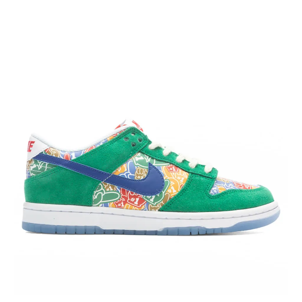 Dunk Low (GS) 'Foam Finger' - Stadium Green/Old Royal/White