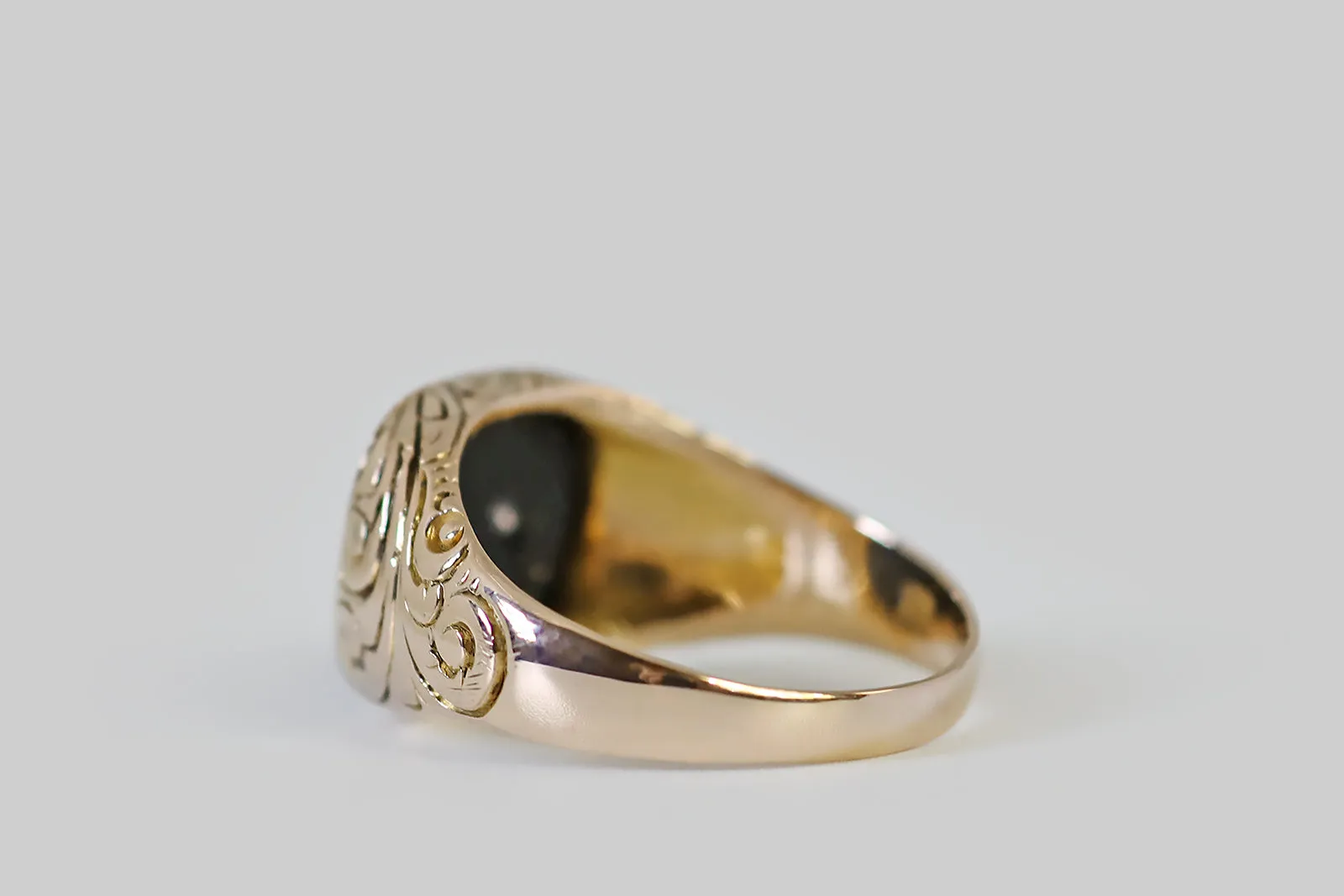 Edwardian Bloodstone Signet Ring