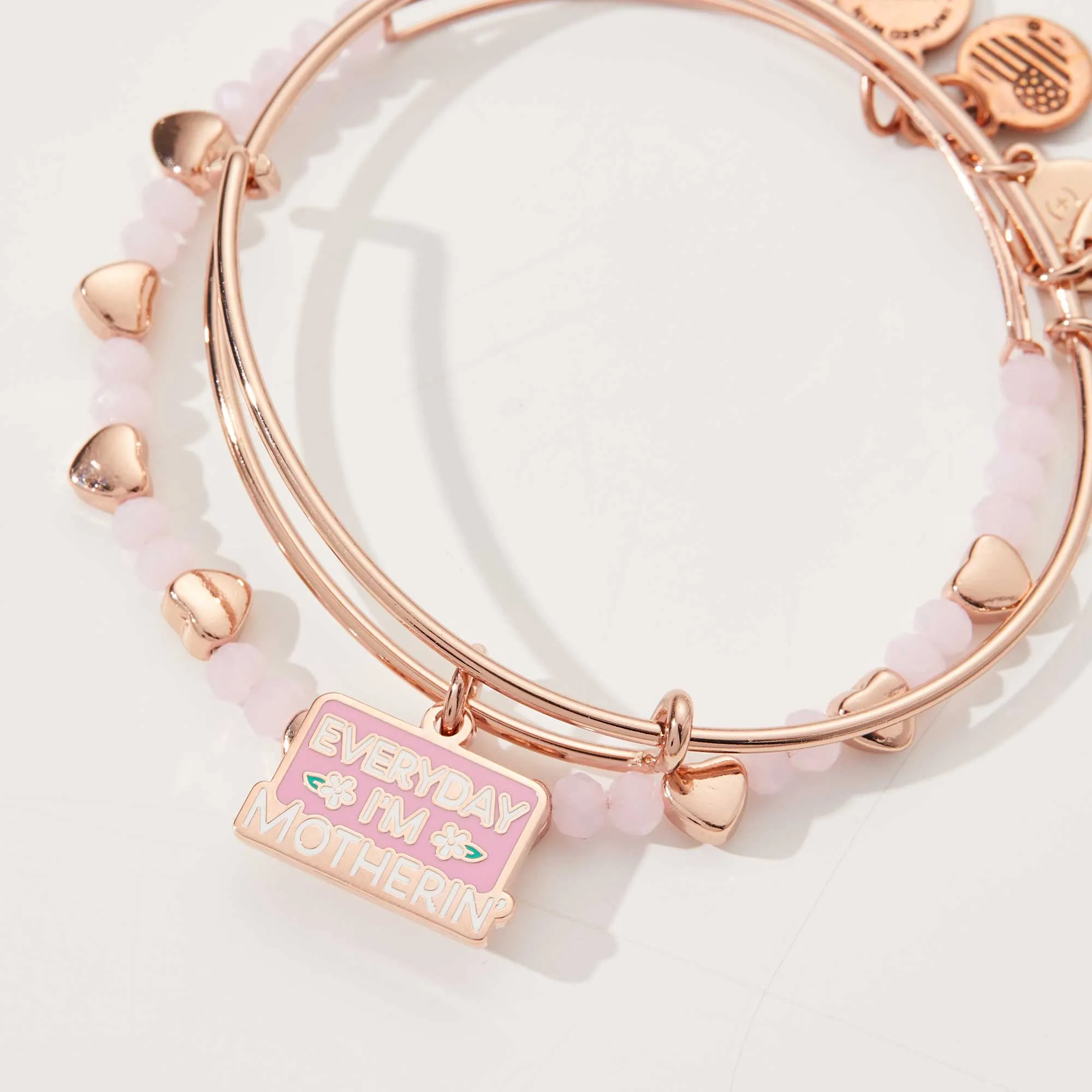 'Everyday I'm Motherin' Charm Bangle Bracelet