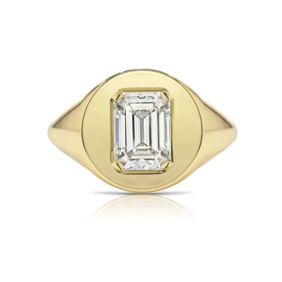 Fancy Shape Statement Signet Ring