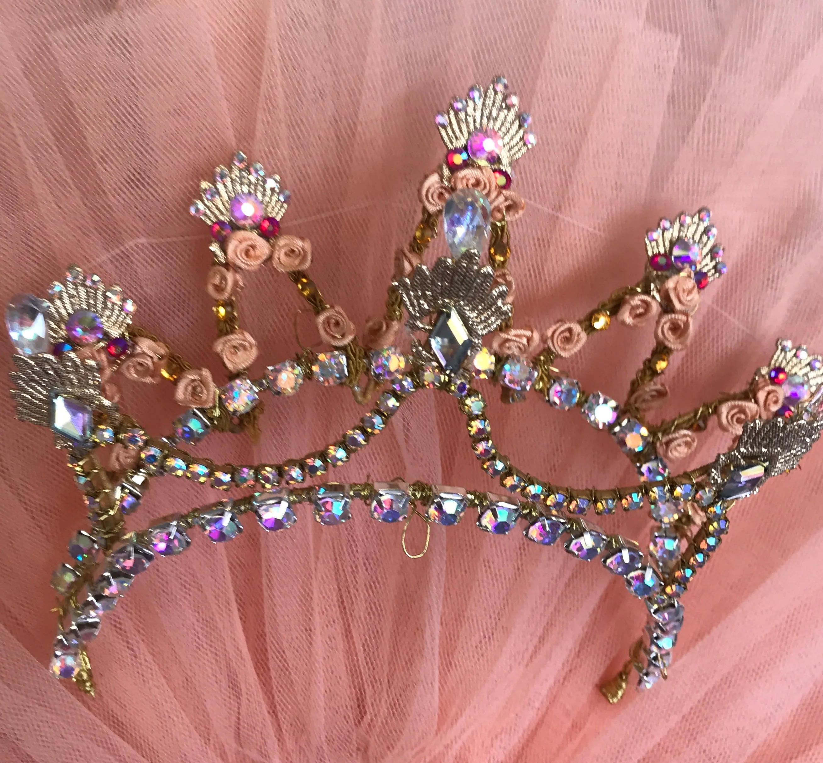 Finger Fairy Gold Head Piece Tiara