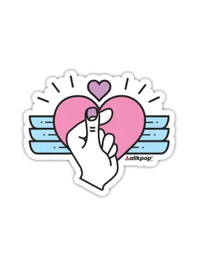 Finger Heart Sticker