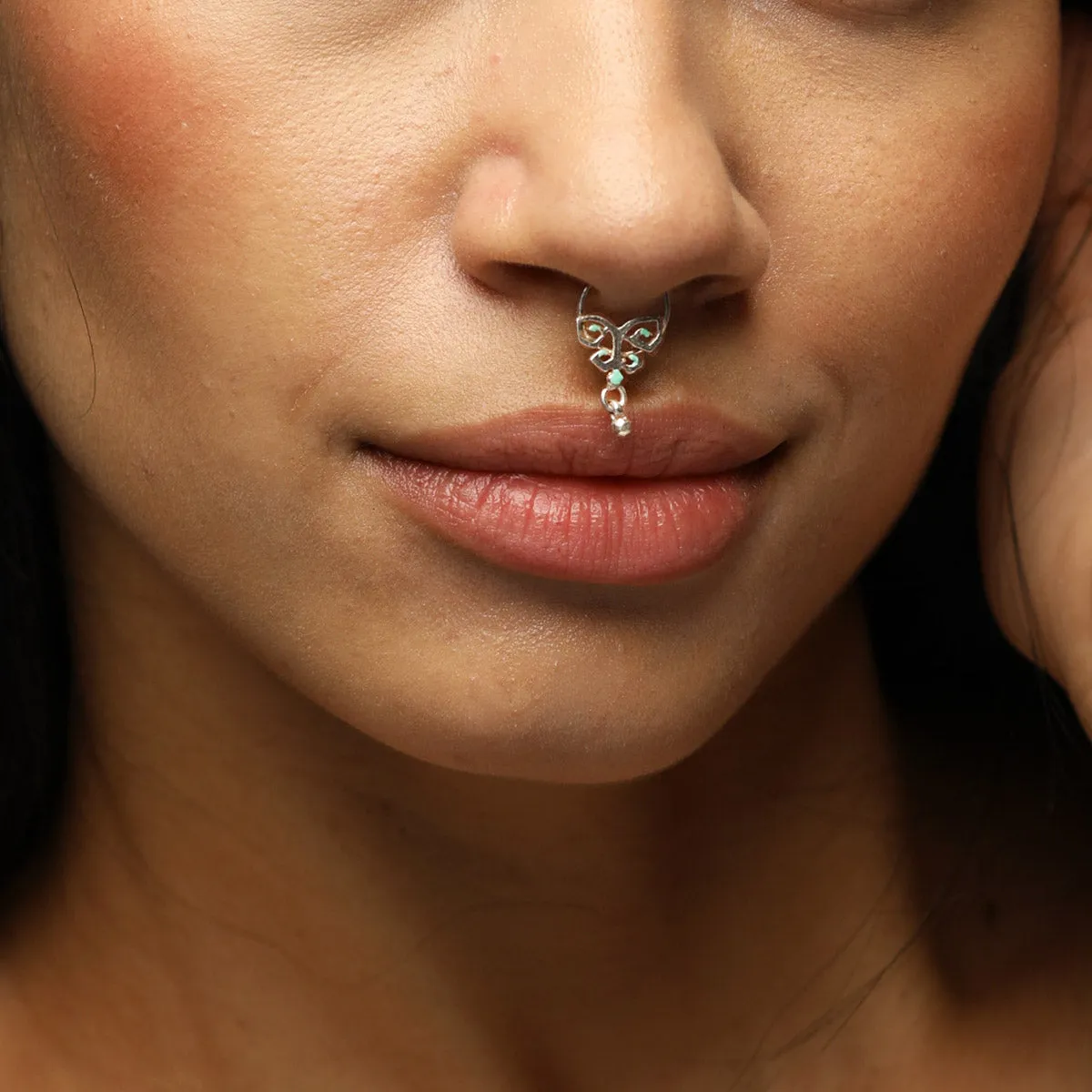 Geometric Sterling Sliver Septum Nose Pin