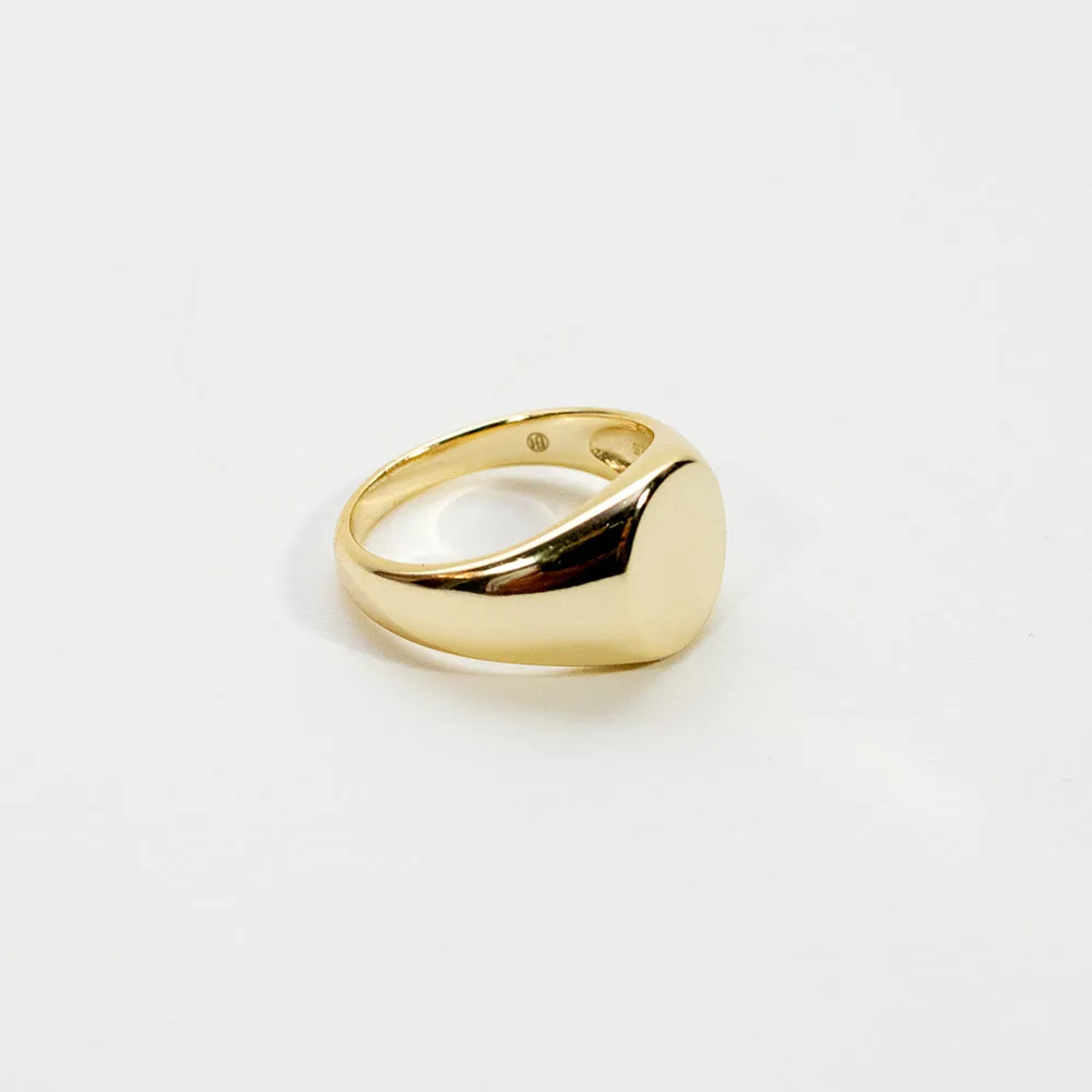 Gold Plated Signet Ring