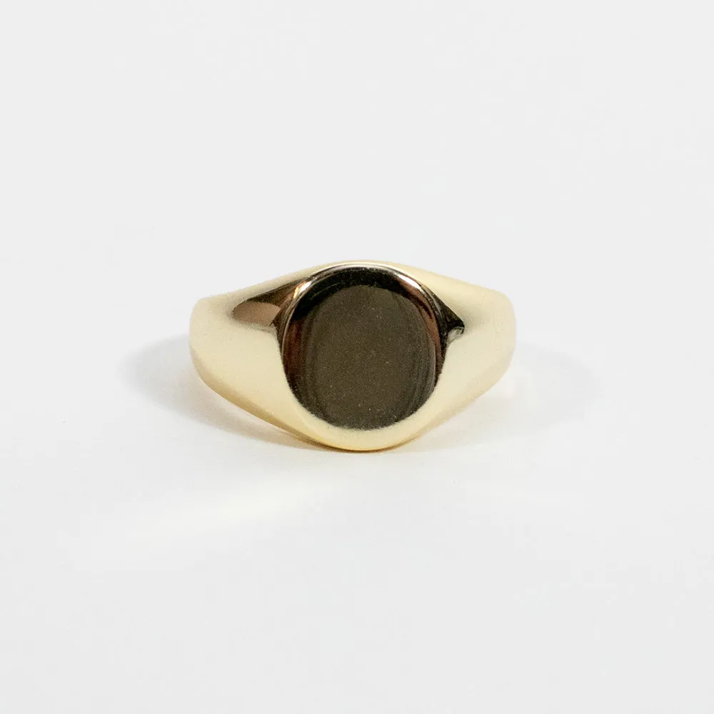 Gold Plated Signet Ring