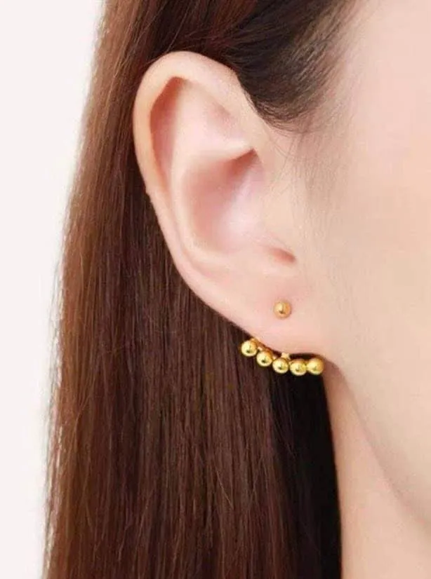 #GOLD2024 | 18K Golden Bubble Earrings