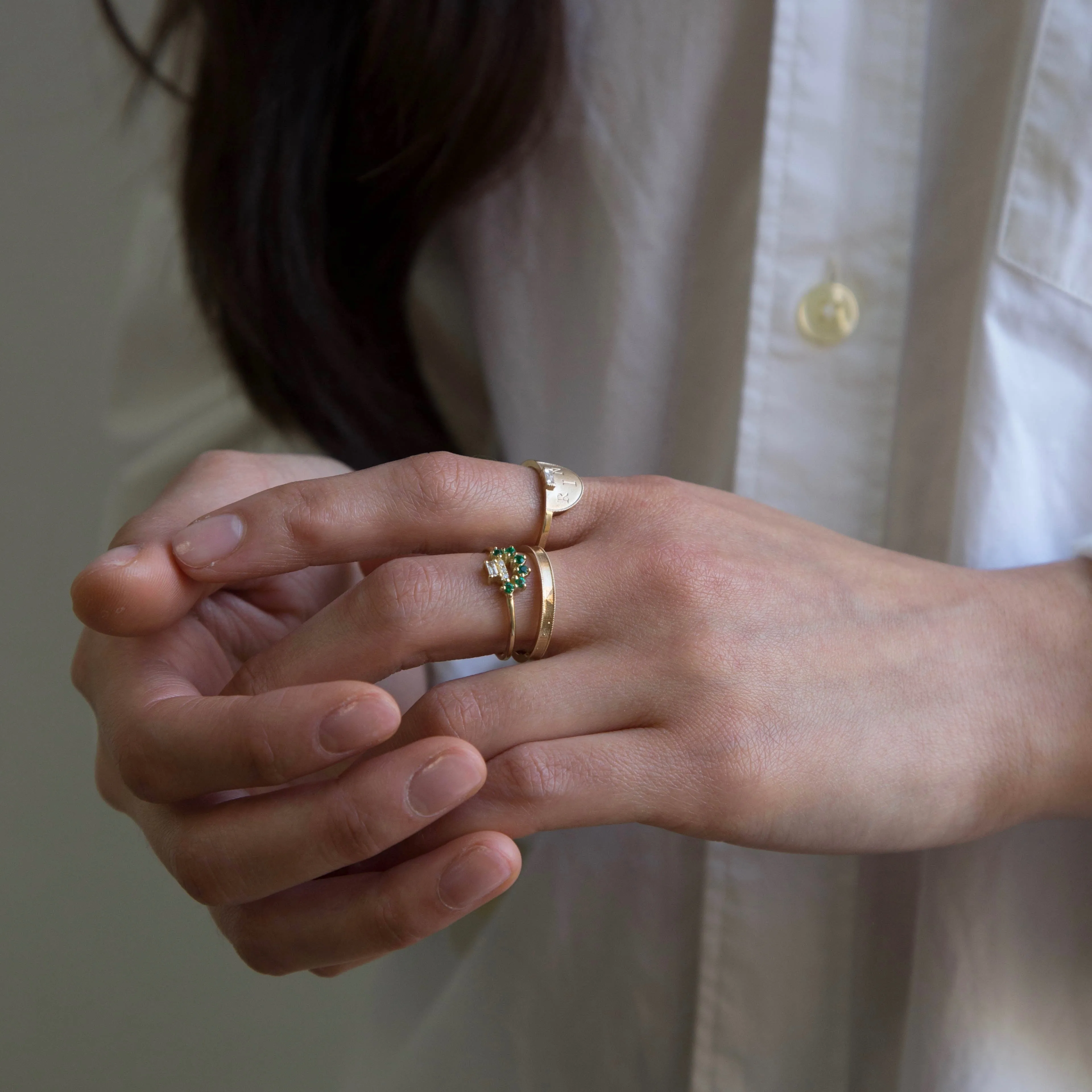 Half Moon Signet Ring