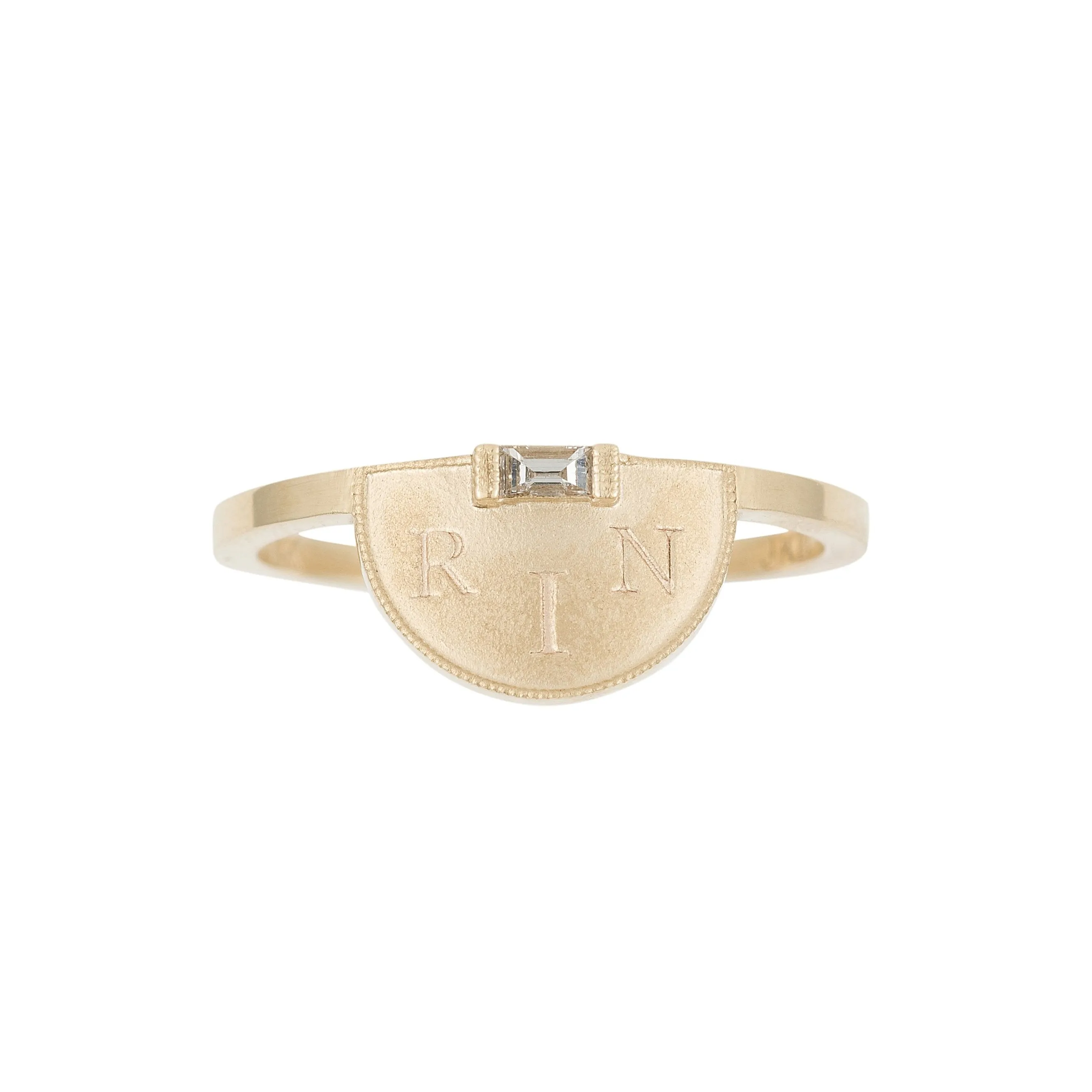 Half Moon Signet Ring