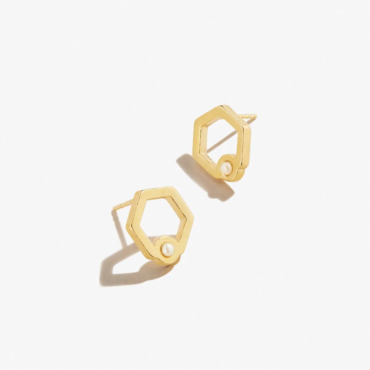 Honeycomb Stud Earrings