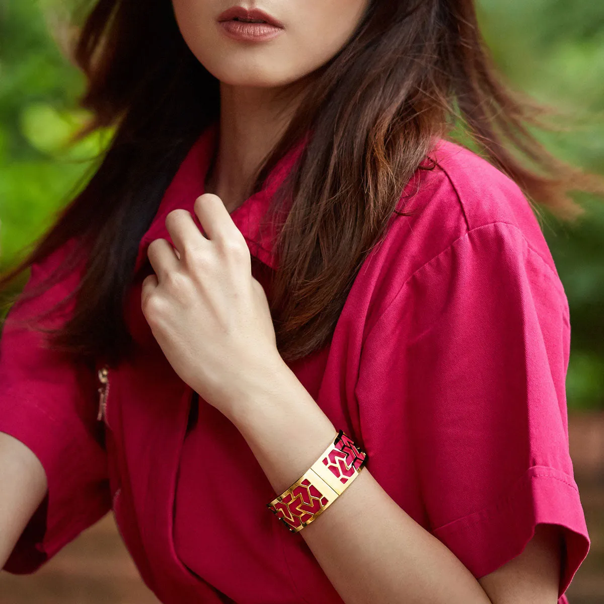 Iskandar Bangle - Mangosteen Red