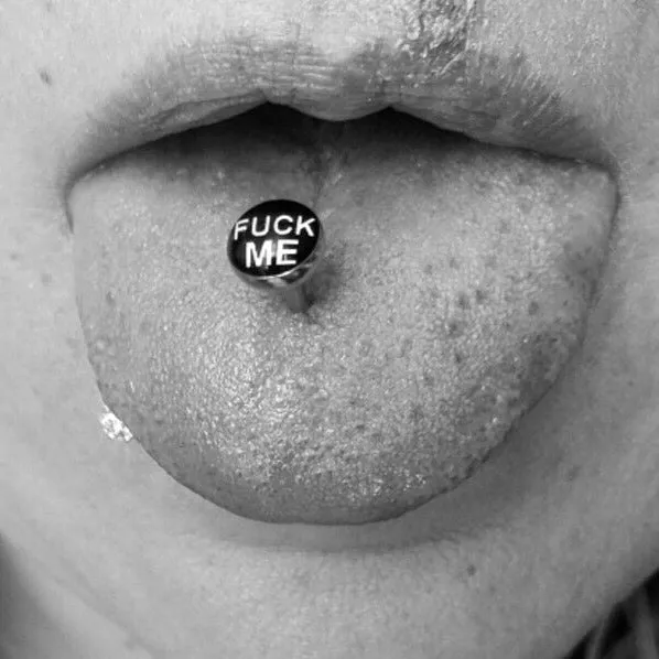 Jesus Logo Tongue Ring