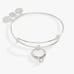 'Just Engaged' Charm Bangle Bracelet