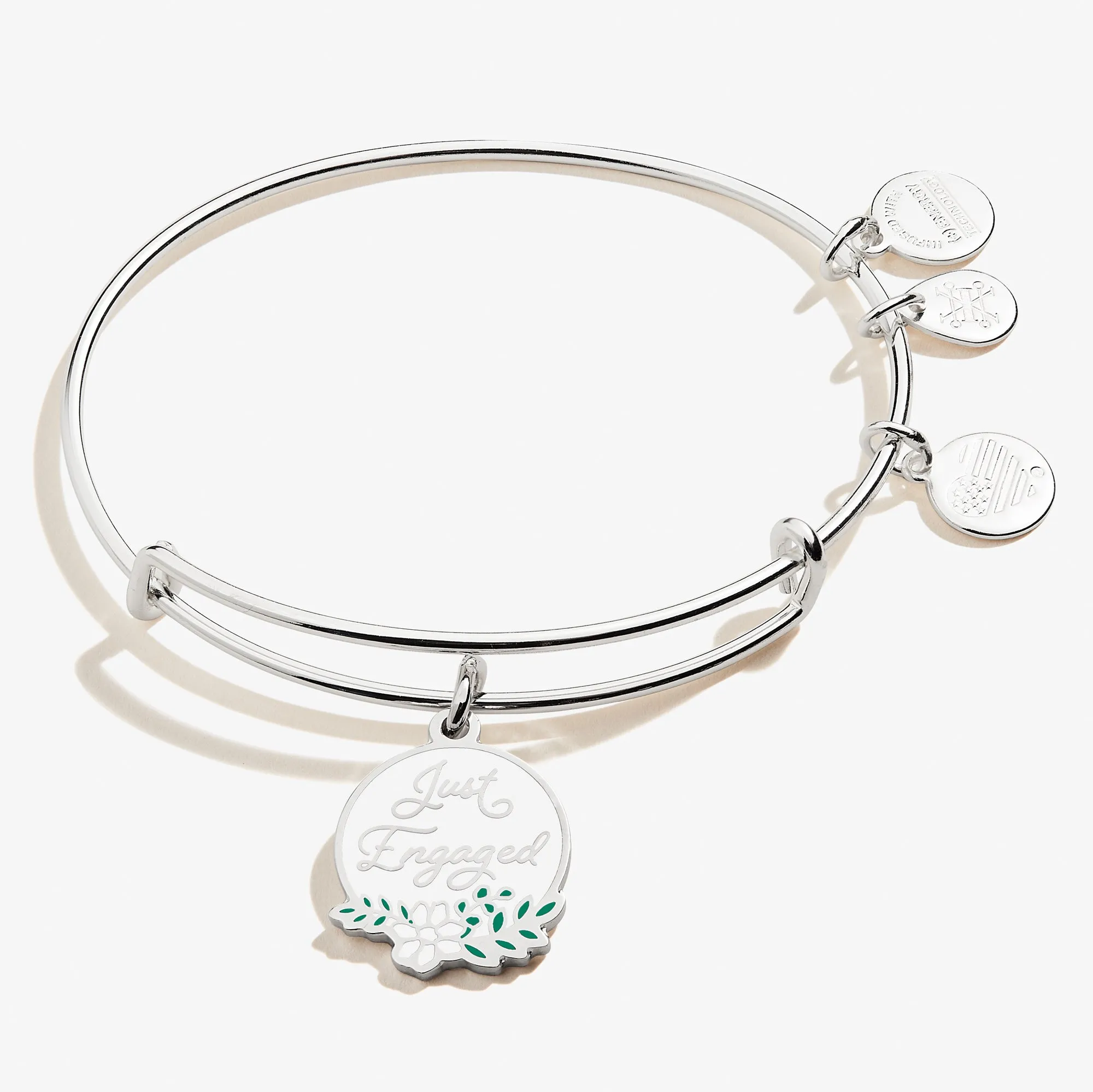 'Just Engaged' Charm Bangle