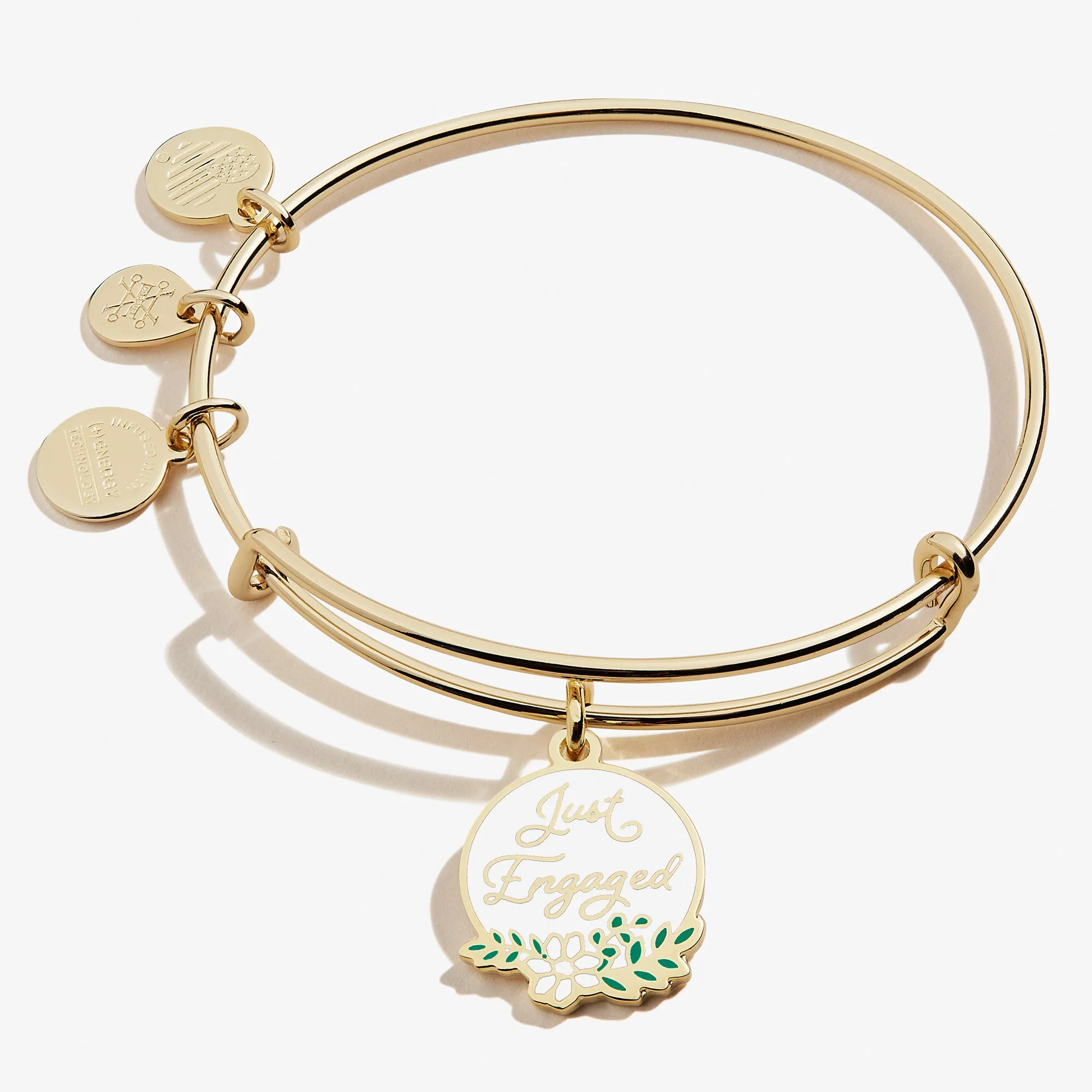 'Just Engaged' Charm Bangle