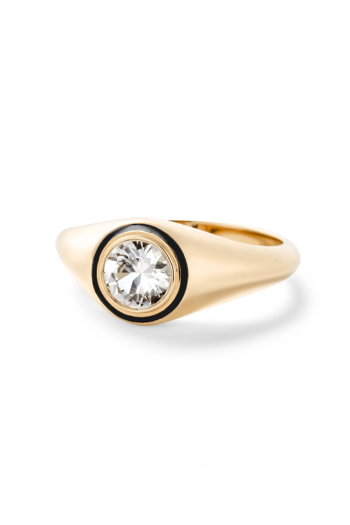 Madison Round Bezel Signet Ring