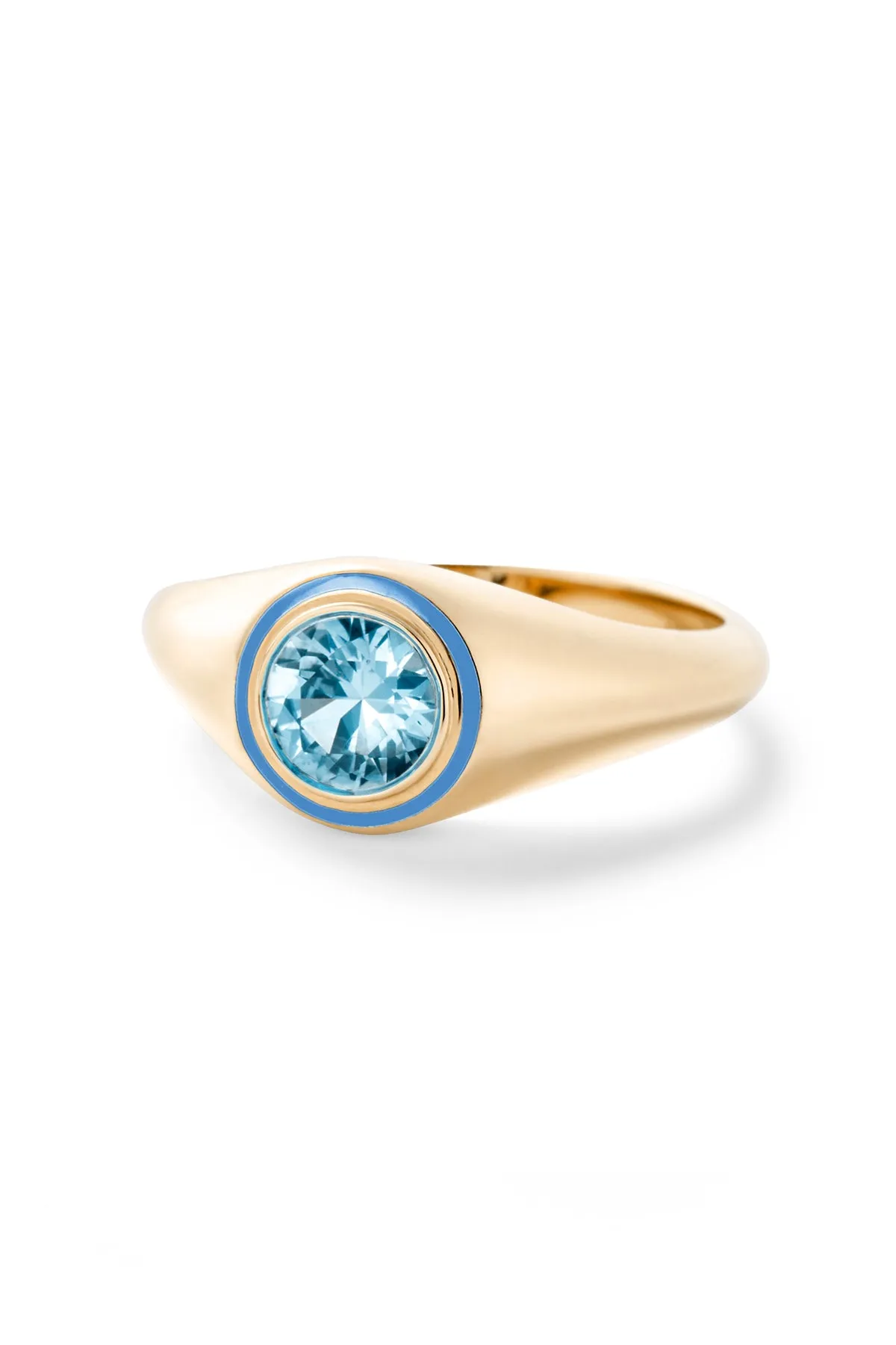 Madison Round Bezel Signet Ring