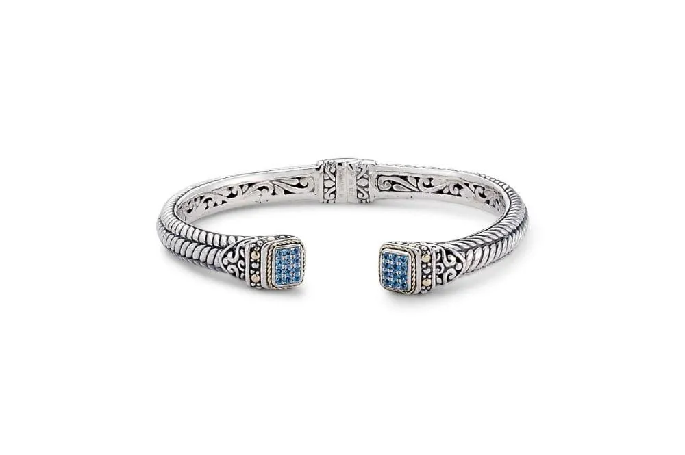 Mandapa Bangle- Blue Topaz